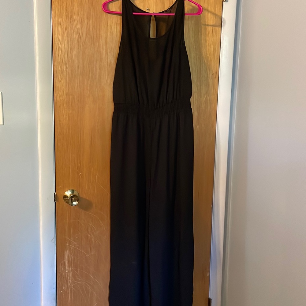 Black pant romper